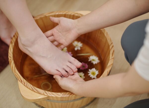 Pedicura sin esmaltado