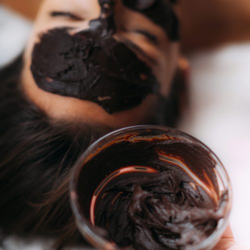 Chocolate face treatment.
